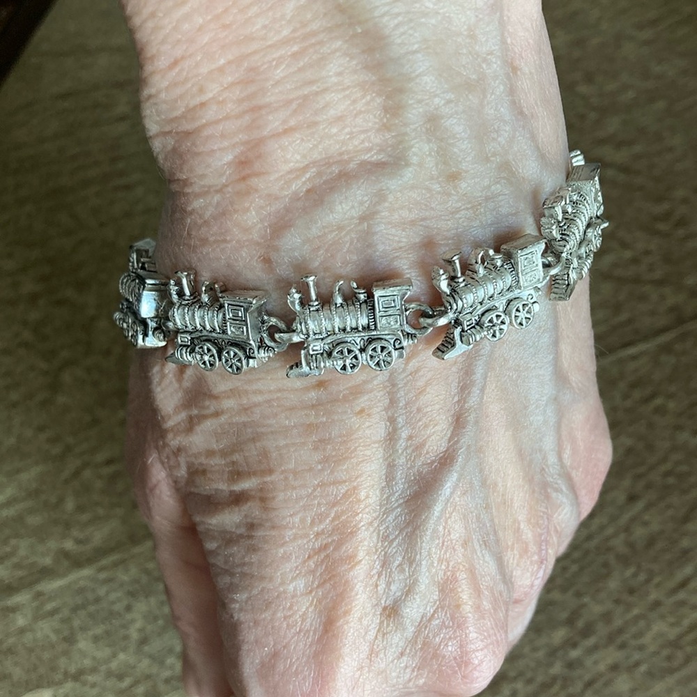 Steam engines train bracelet